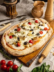 Римская пицца "Капричиоза" / Pizza Romana "Capricciosa"