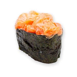 Гункан с лососем