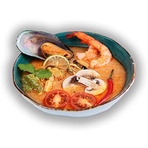 Том ям с морепродуктами