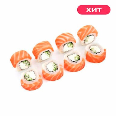 Филадельфия с копченым лососем 4 шт
