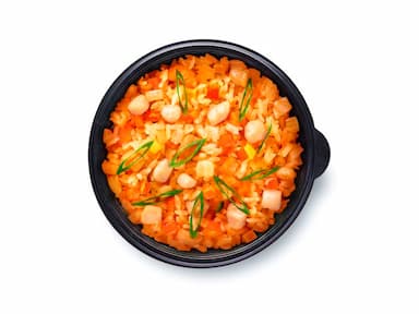 Чесночный рис с курицей