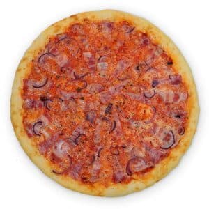 Пицца с беконом и ветчиной
