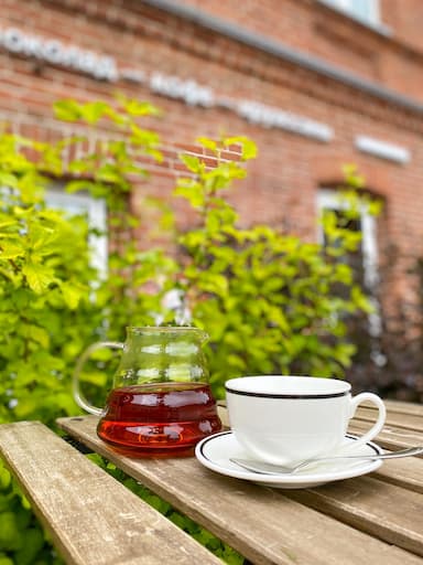 Вишнево - персиковый чай