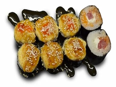 Запеченый с тунцом и лососем