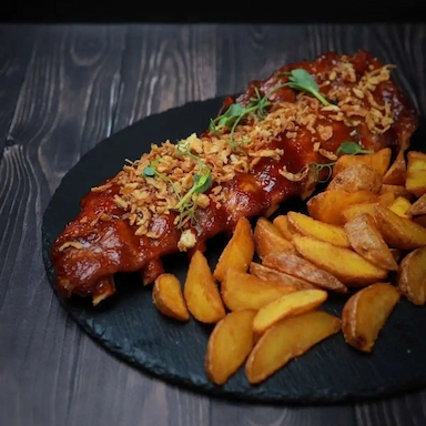 Свиные ребрышки BBQ