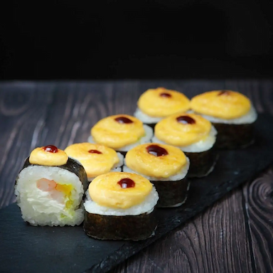 Запеченный с креветкой