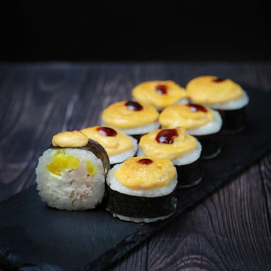 Запеченный с курицей